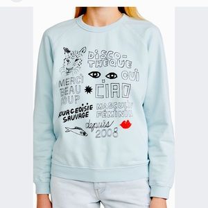 Clare V graphic sweatshirt